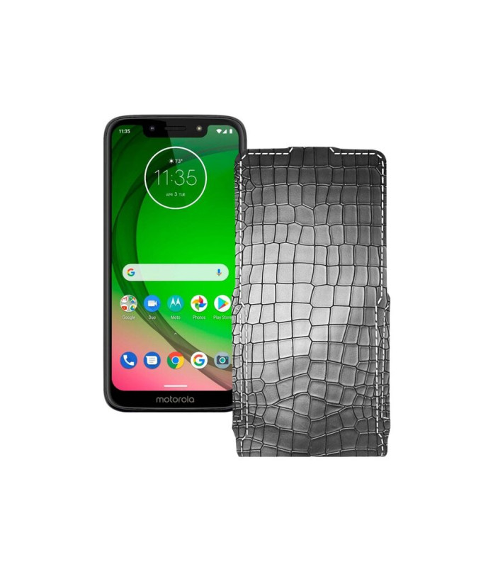 Чохол-флип з екошкіри для телефону Motorola Moto G7 Power