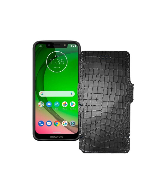 Чохол-книжка з екошкіри для телефону Motorola Moto G7 Power