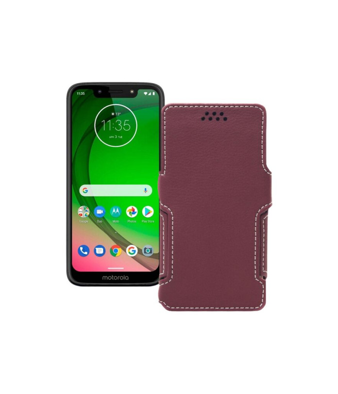 Чохол-книжка з екошкіри для телефону Motorola Moto G7 Power