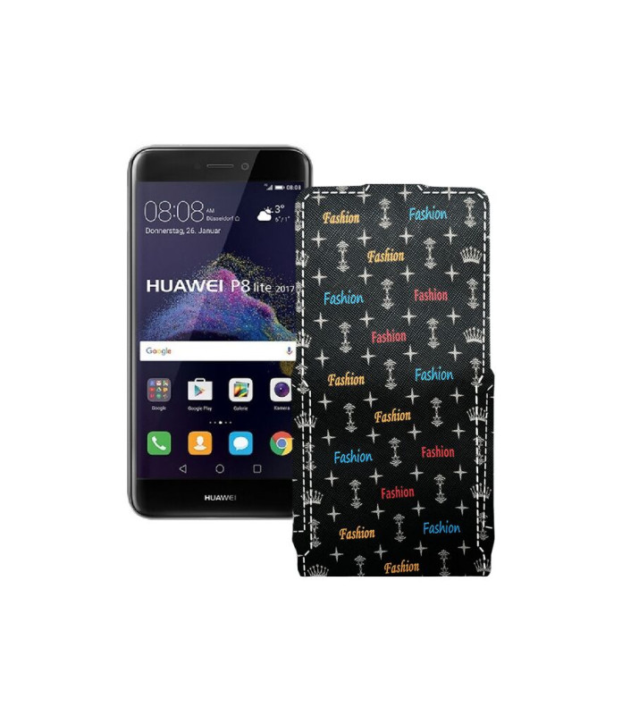 Чохол-флип з екошкіри для телефону Huawei P8 lite 2017