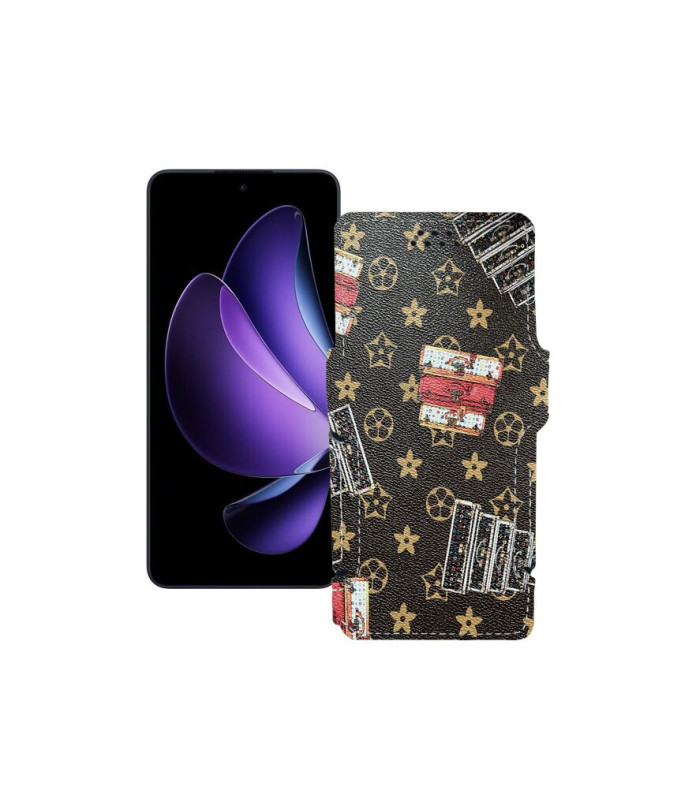 Чохол-книжка з екошкіри для телефону OPPO Reno 13 F 4G