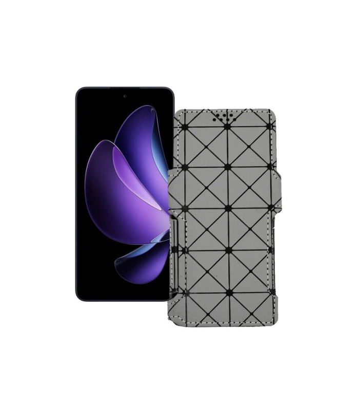 Чохол-книжка з екошкіри для телефону OPPO Reno 13 F 4G