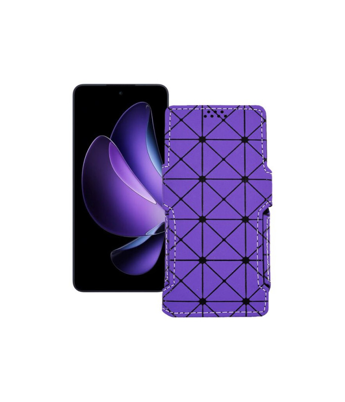 Чохол-книжка з екошкіри для телефону OPPO Reno 13 F 4G