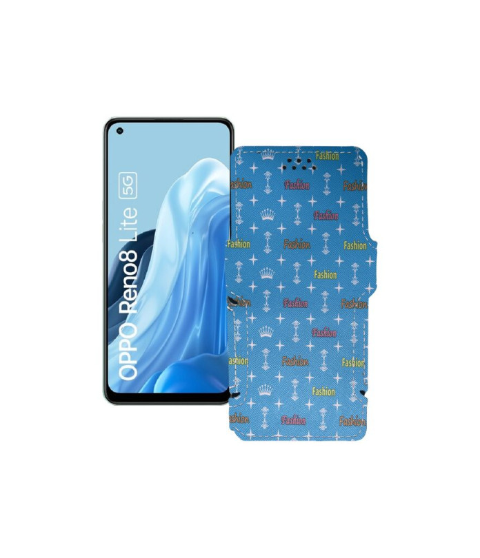 Чохол-книжка з екошкіри для телефону OPPO Reno 8 Lite