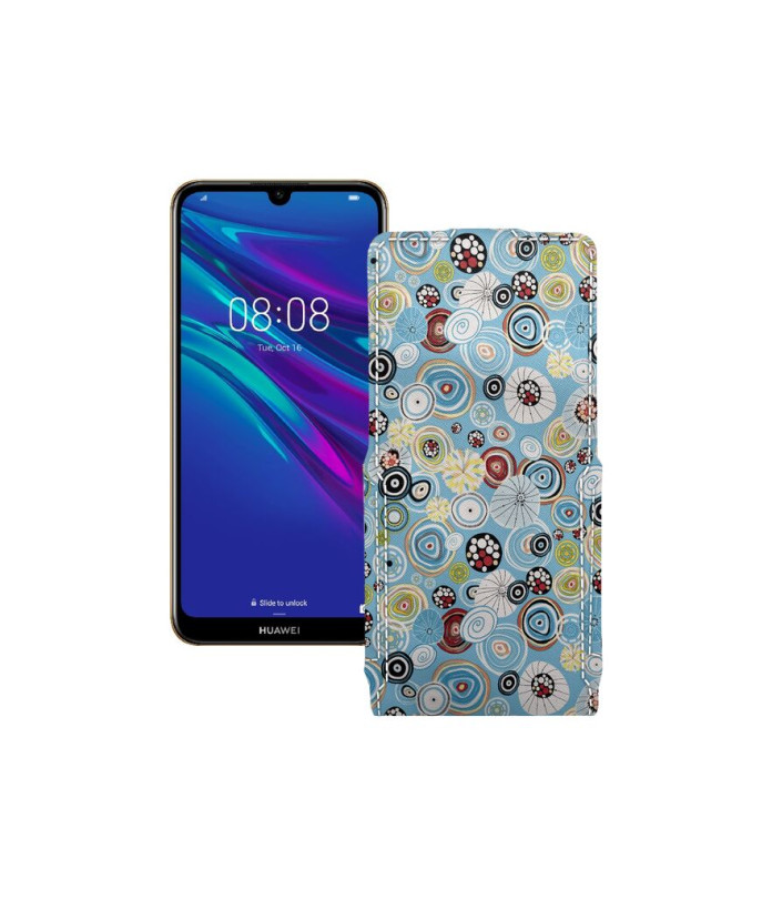 Чохол-флип з екошкіри для телефону Huawei Y6 2019