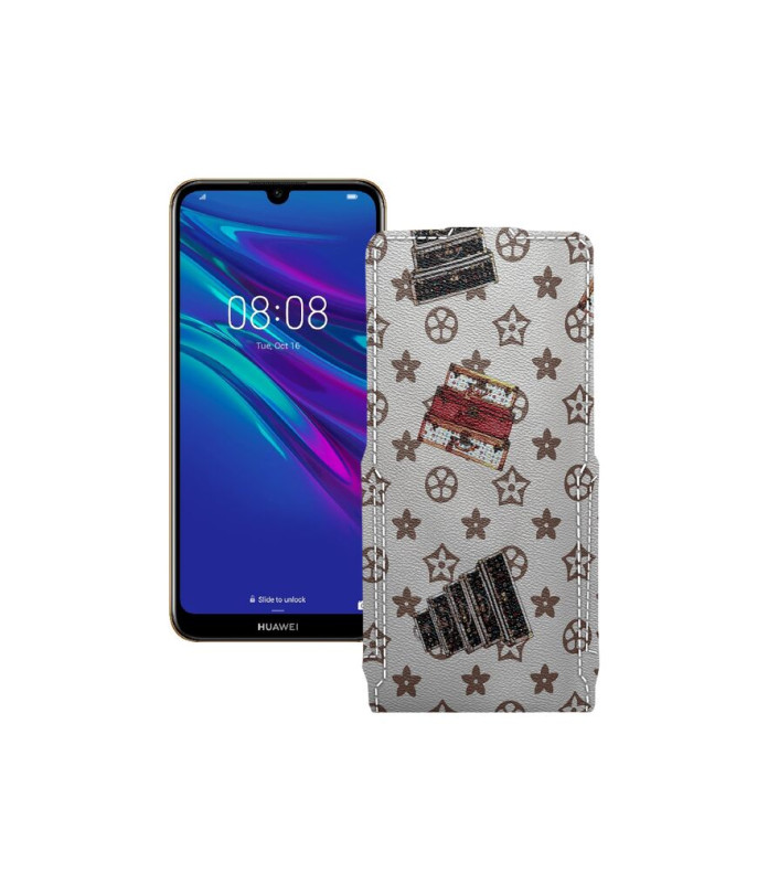 Чохол-флип з екошкіри для телефону Huawei Y6 2019