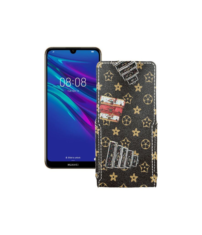 Чохол-флип з екошкіри для телефону Huawei Y6 2019