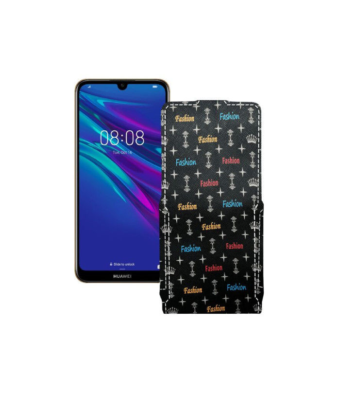 Чохол-флип з екошкіри для телефону Huawei Y6 2019