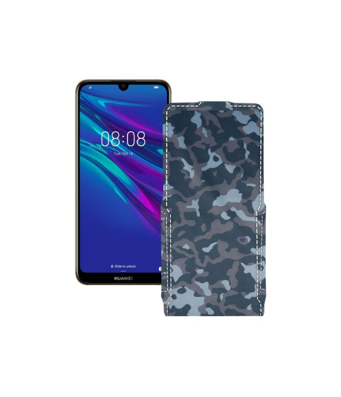 Чохол-флип з екошкіри для телефону Huawei Y6 2019