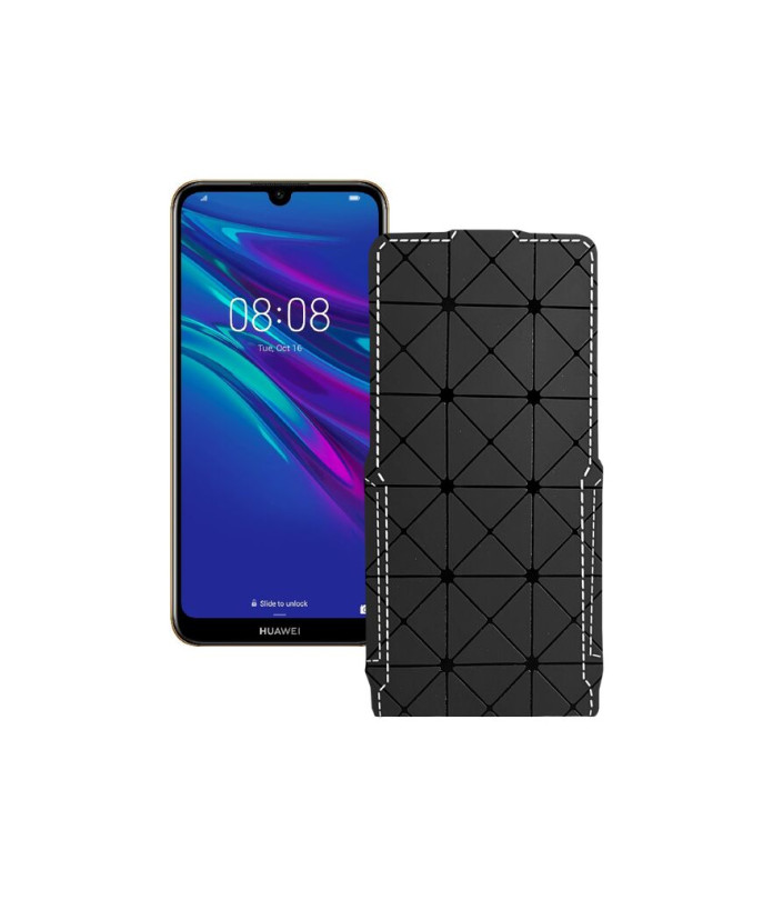 Чохол-флип з екошкіри для телефону Huawei Y6 2019