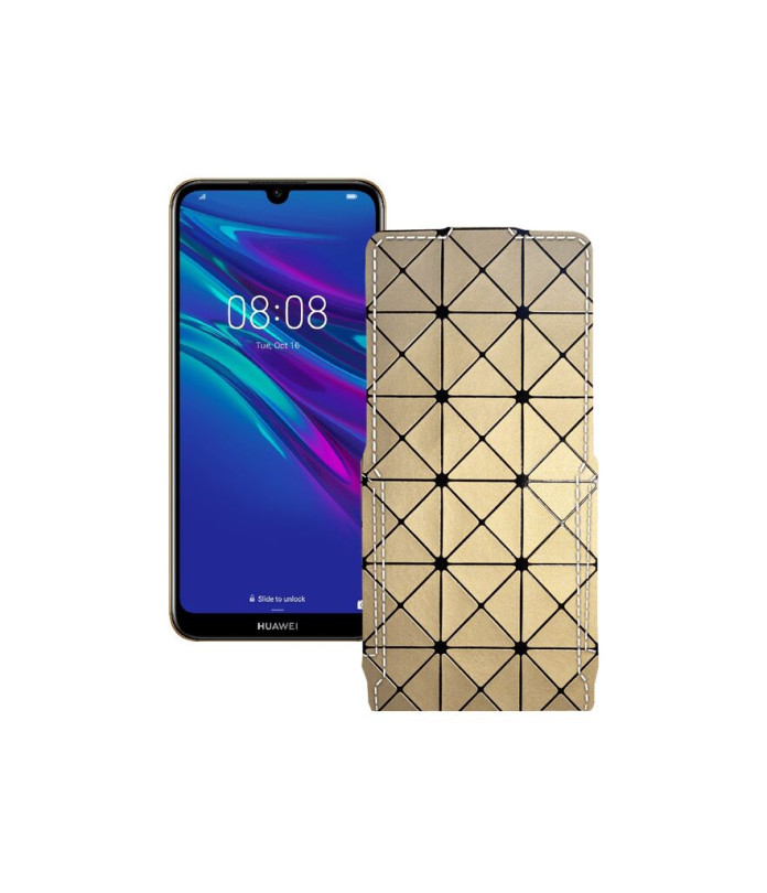 Чохол-флип з екошкіри для телефону Huawei Y6 2019