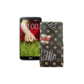 Чохол-флип з екошкіри для телефону LG G2 (D802)