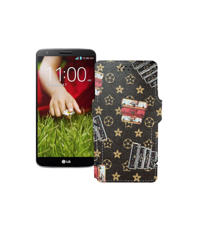 Чохол-книжка з екошкіри для телефону LG G2 (D802)