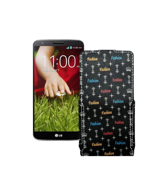 Чохол-флип з екошкіри для телефону LG G2 (D802)