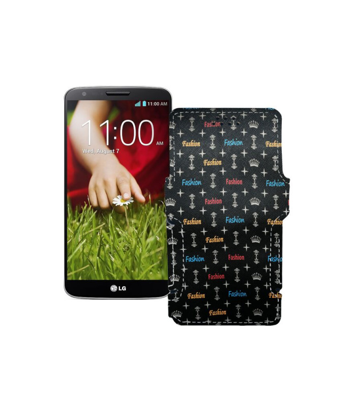 Чохол-книжка з екошкіри для телефону LG G2 (D802)