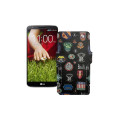 Чохол-книжка з екошкіри для телефону LG G2 (D802)