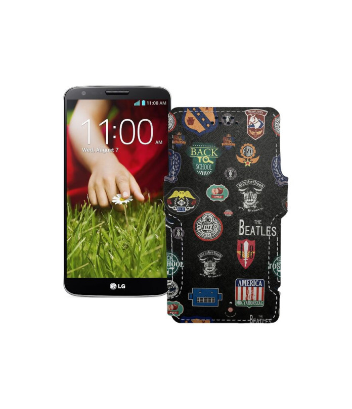 Чохол-книжка з екошкіри для телефону LG G2 (D802)