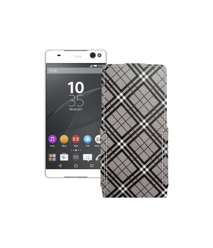 Чохол-флип з екошкіри для телефону Sony Xperia C5 Ultra