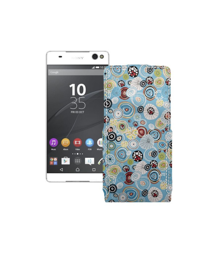 Чохол-флип з екошкіри для телефону Sony Xperia C5 Ultra