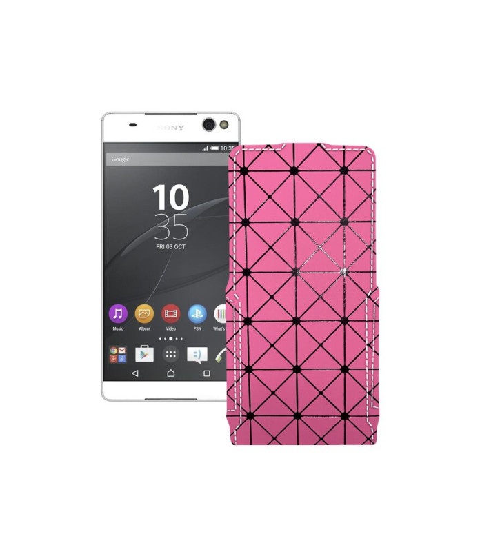 Чохол-флип з екошкіри для телефону Sony Xperia C5 Ultra