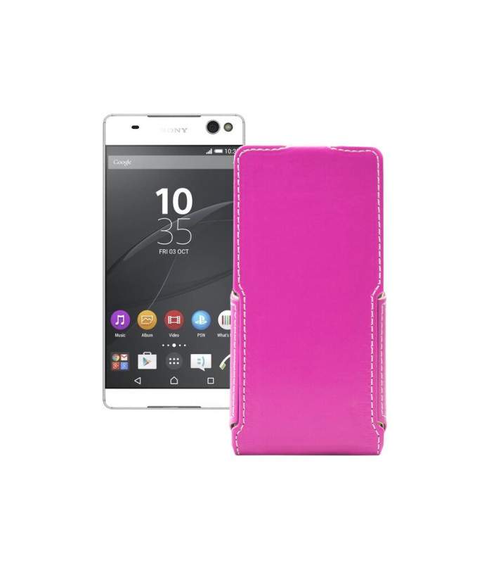 Чохол-флип з екошкіри для телефону Sony Xperia C5 Ultra