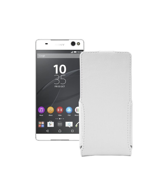 Чохол-флип з екошкіри для телефону Sony Xperia C5 Ultra