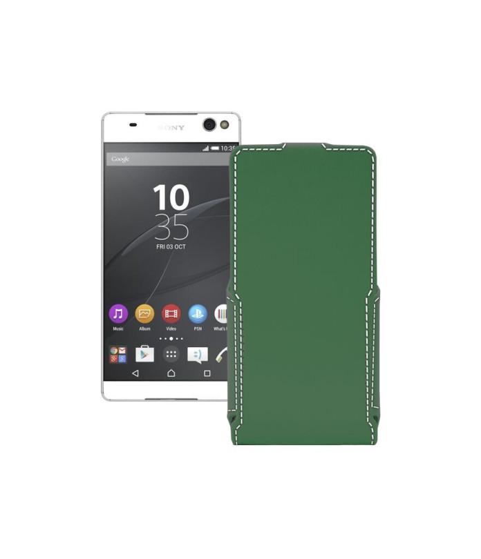 Чохол-флип з екошкіри для телефону Sony Xperia C5 Ultra