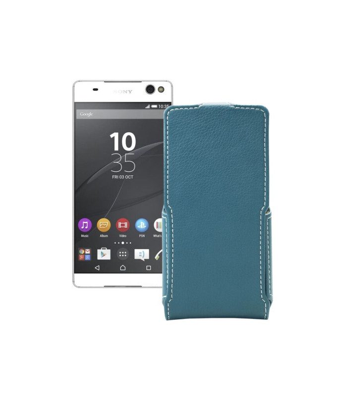 Чохол-флип з екошкіри для телефону Sony Xperia C5 Ultra