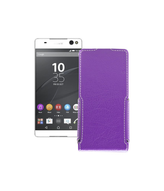 Чохол-флип з екошкіри для телефону Sony Xperia C5 Ultra