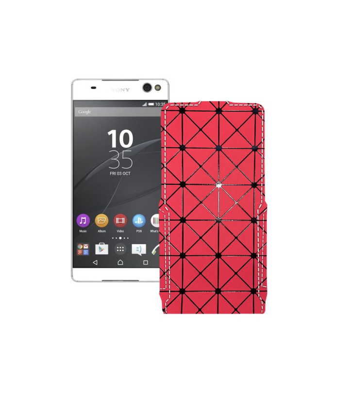 Чохол-флип з екошкіри для телефону Sony Xperia C5 Ultra