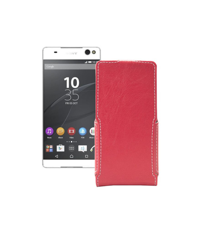 Чохол-флип з екошкіри для телефону Sony Xperia C5 Ultra