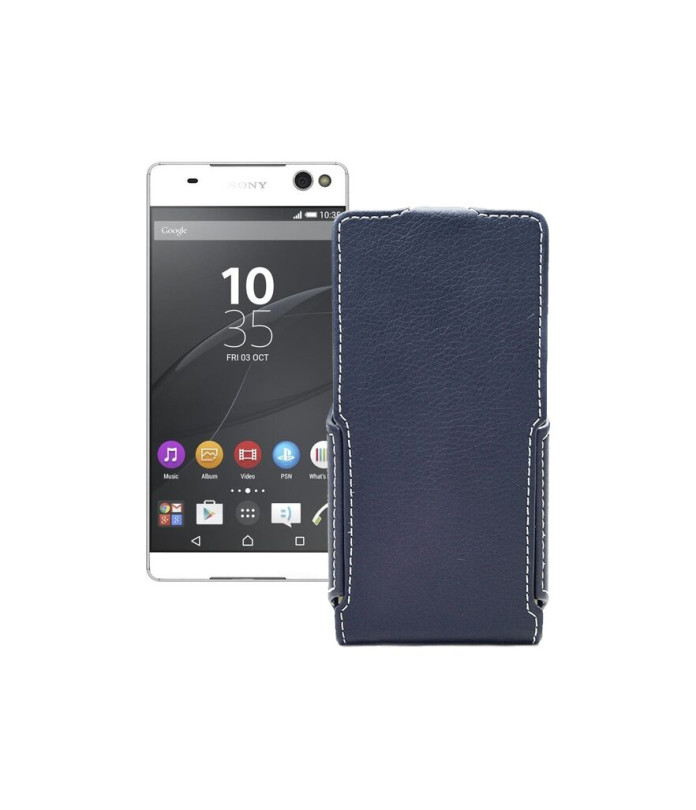 Чохол-флип з екошкіри для телефону Sony Xperia C5 Ultra