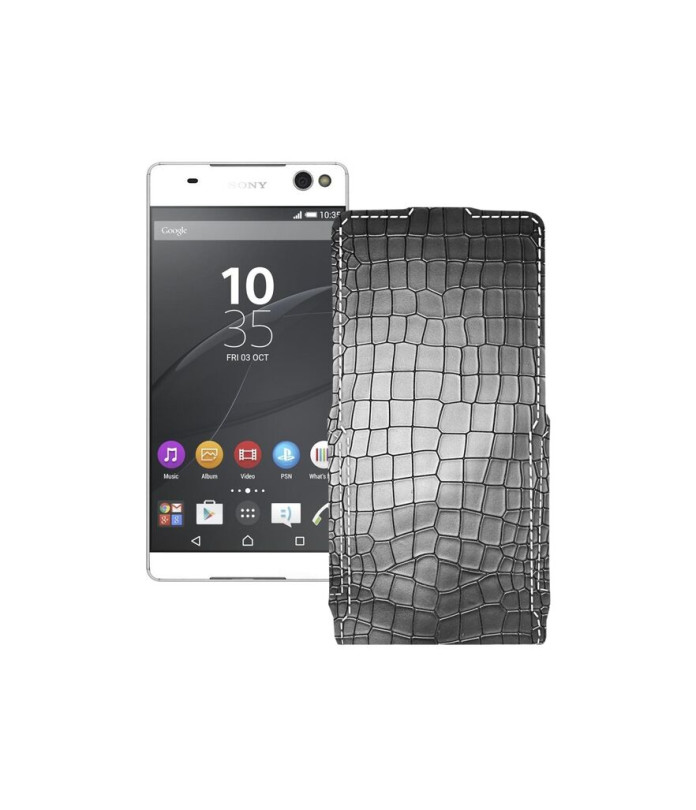 Чохол-флип з екошкіри для телефону Sony Xperia C5 Ultra