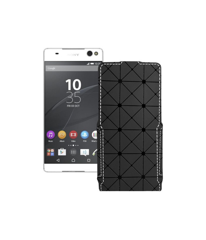 Чохол-флип з екошкіри для телефону Sony Xperia C5 Ultra