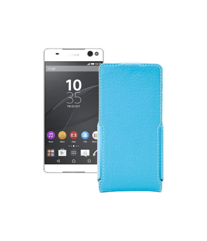 Чохол-флип з екошкіри для телефону Sony Xperia C5 Ultra