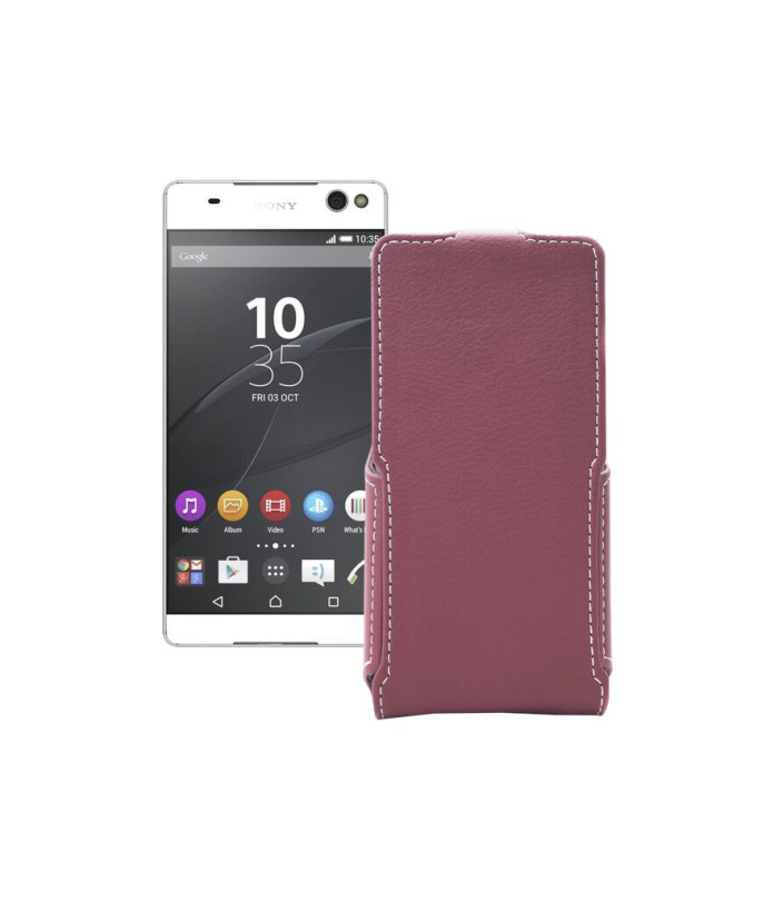 Чохол-флип з екошкіри для телефону Sony Xperia C5 Ultra
