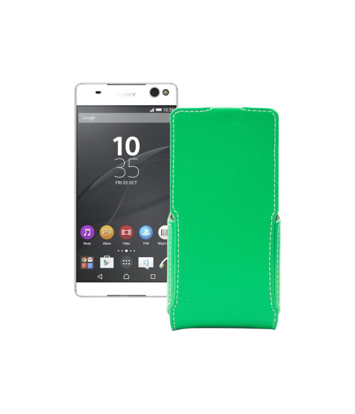Чохол-флип з екошкіри для телефону Sony Xperia C5 Ultra