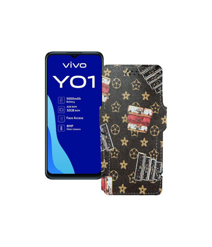 Чохол-книжка з екошкіри для телефону Vivo Y01