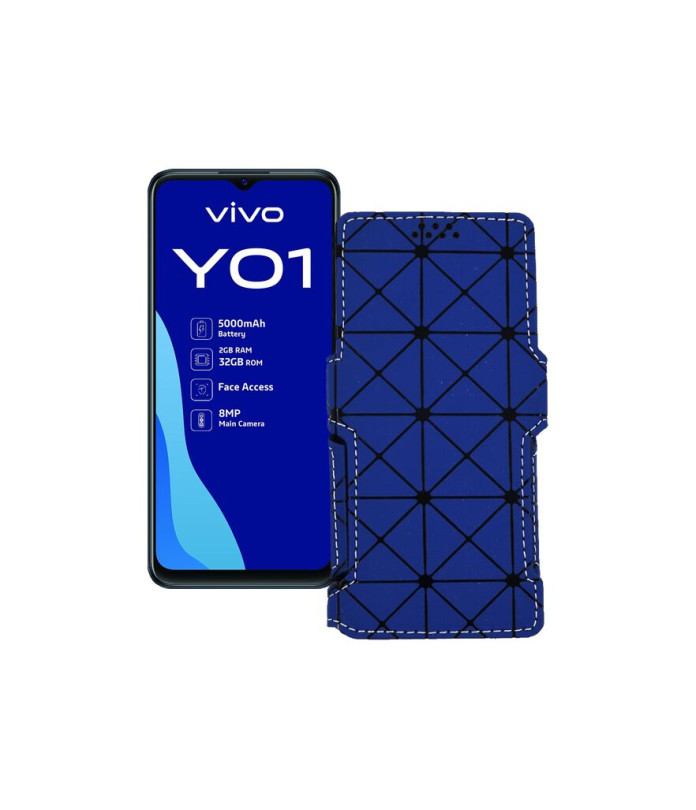 Чохол-книжка з екошкіри для телефону Vivo Y01