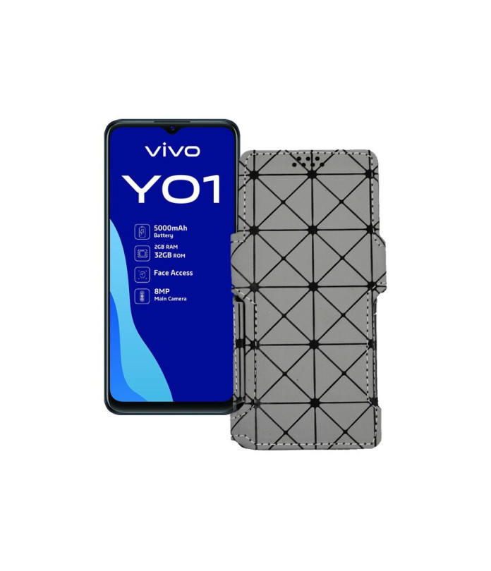 Чохол-книжка з екошкіри для телефону Vivo Y01