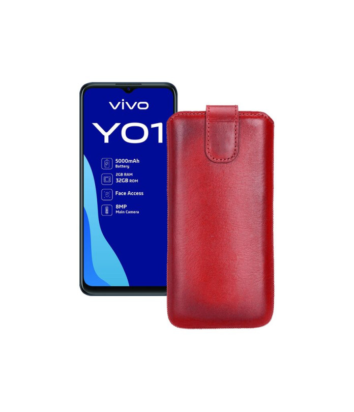 Витяжка з екошкіри для телефону Vivo Y01
