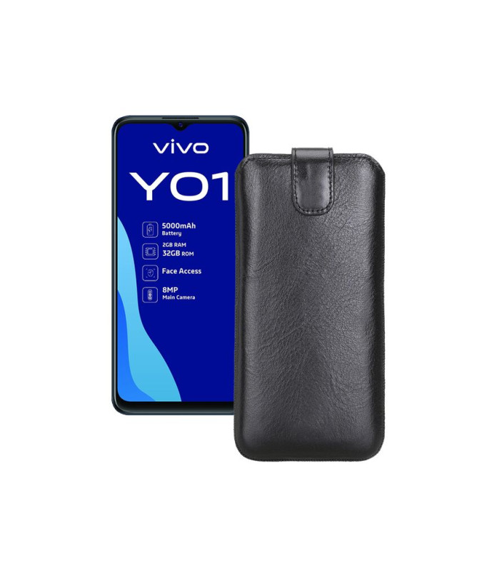Витяжка з екошкіри для телефону Vivo Y01