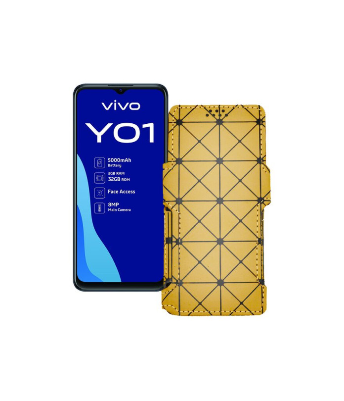 Чохол-книжка з екошкіри для телефону Vivo Y01