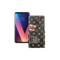 Чохол-флип з екошкіри для телефону LG V30 Plus