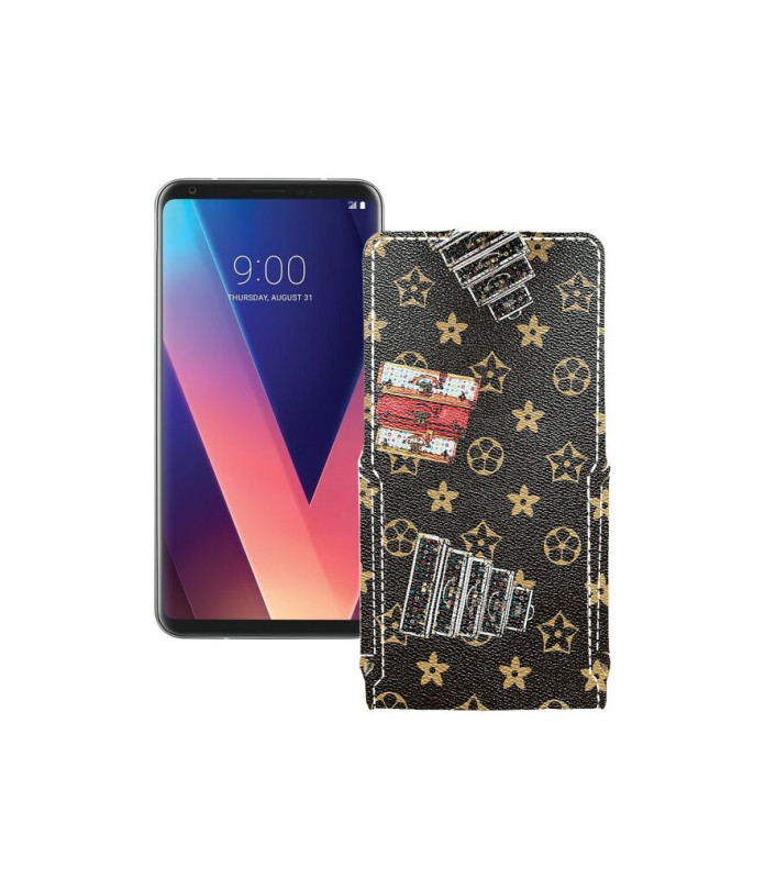 Чохол-флип з екошкіри для телефону LG V30 Plus