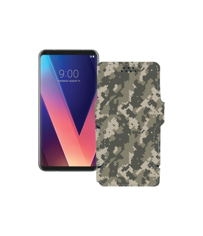 Чохол-книжка з екошкіри для телефону LG V30 Plus