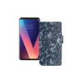 Чохол-книжка з екошкіри для телефону LG V30 Plus