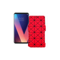 Чохол-книжка з екошкіри для телефону LG V30 Plus