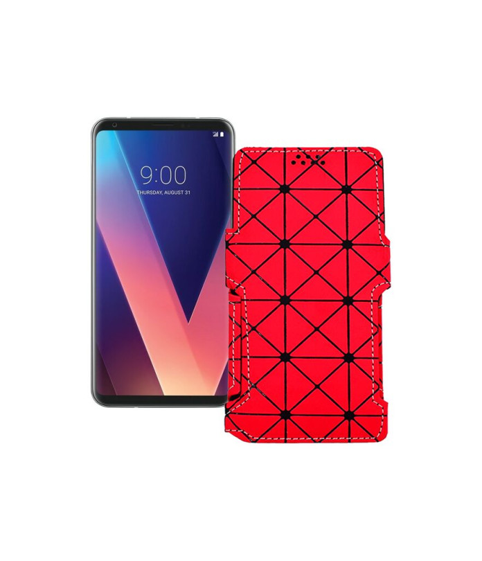 Чохол-книжка з екошкіри для телефону LG V30 Plus