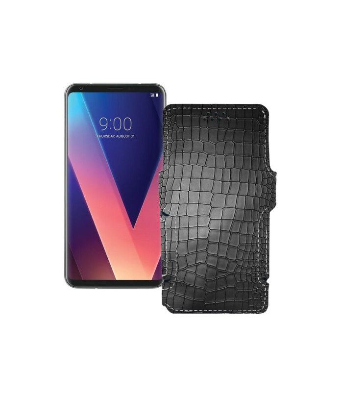 Чохол-книжка з екошкіри для телефону LG V30 Plus